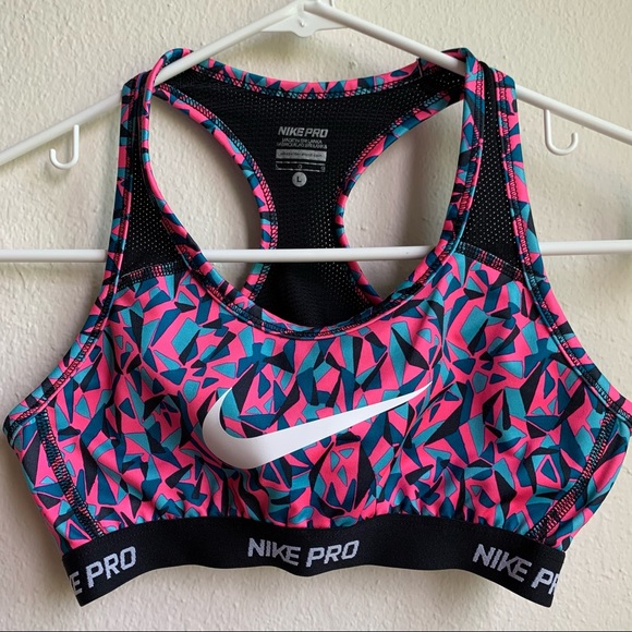 Nike Other - NIKE PRO DRI-FIT Youth Girl Sports Bra Pink Blue L